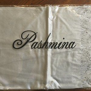 "Pashmina"-style wrap - silver